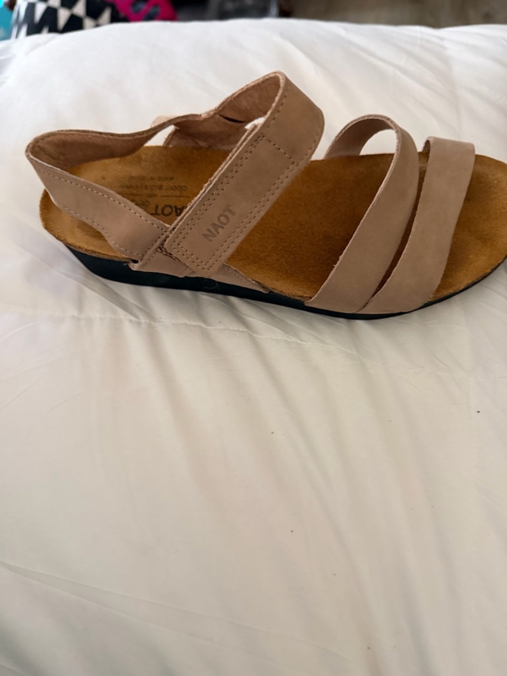 Naot Women's Blush Tan Strappy Sandal